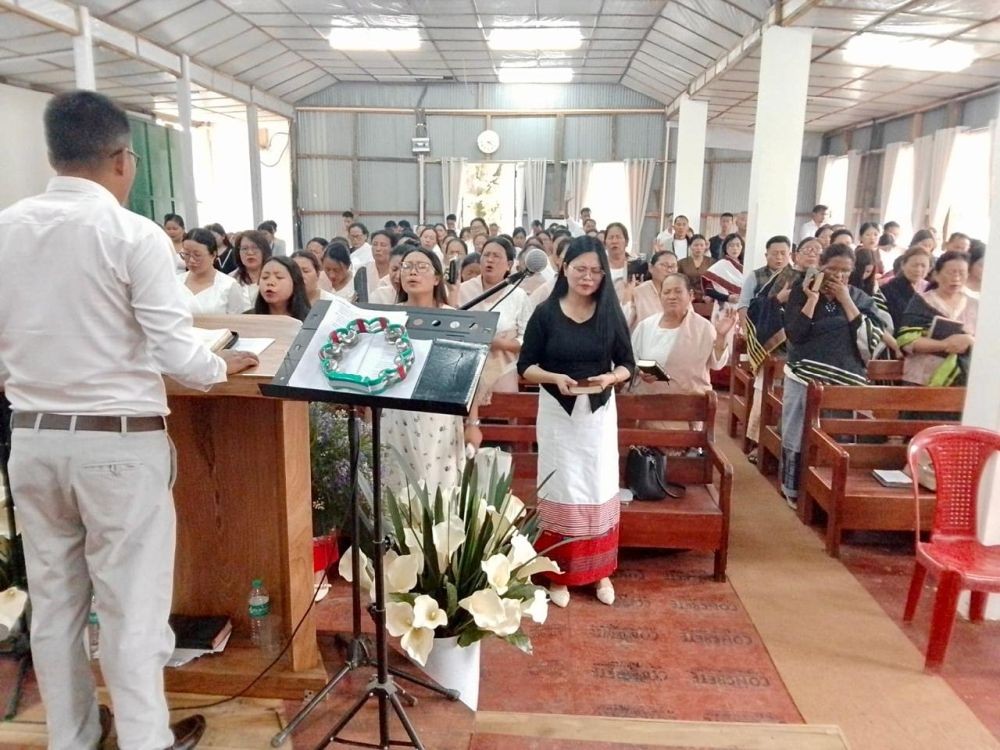 Gathering at Spiritual Awakening Programme held at Chakhesang Christian Revival Church (CCRC) Kohima on June 6 and 7.